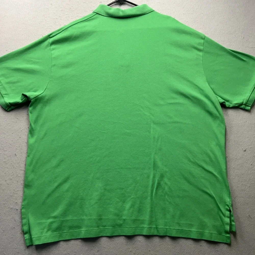 Polo Ralph Lauren Polo Shirt 2XB Green Pink Pony Big Tall